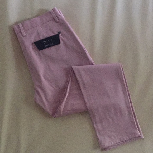 Zara Pastel Pink Cropped Chinos - Picture 3 of 4